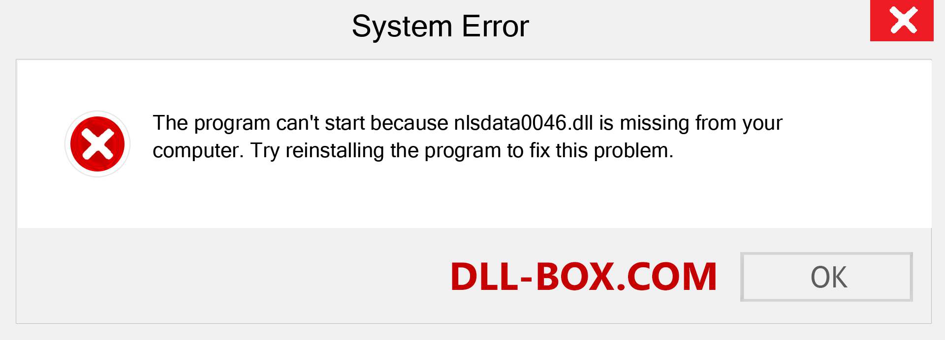  nlsdata0046.dll file is missing?. Download for Windows 7, 8, 10 - Fix  nlsdata0046 dll Missing Error on Windows, photos, images