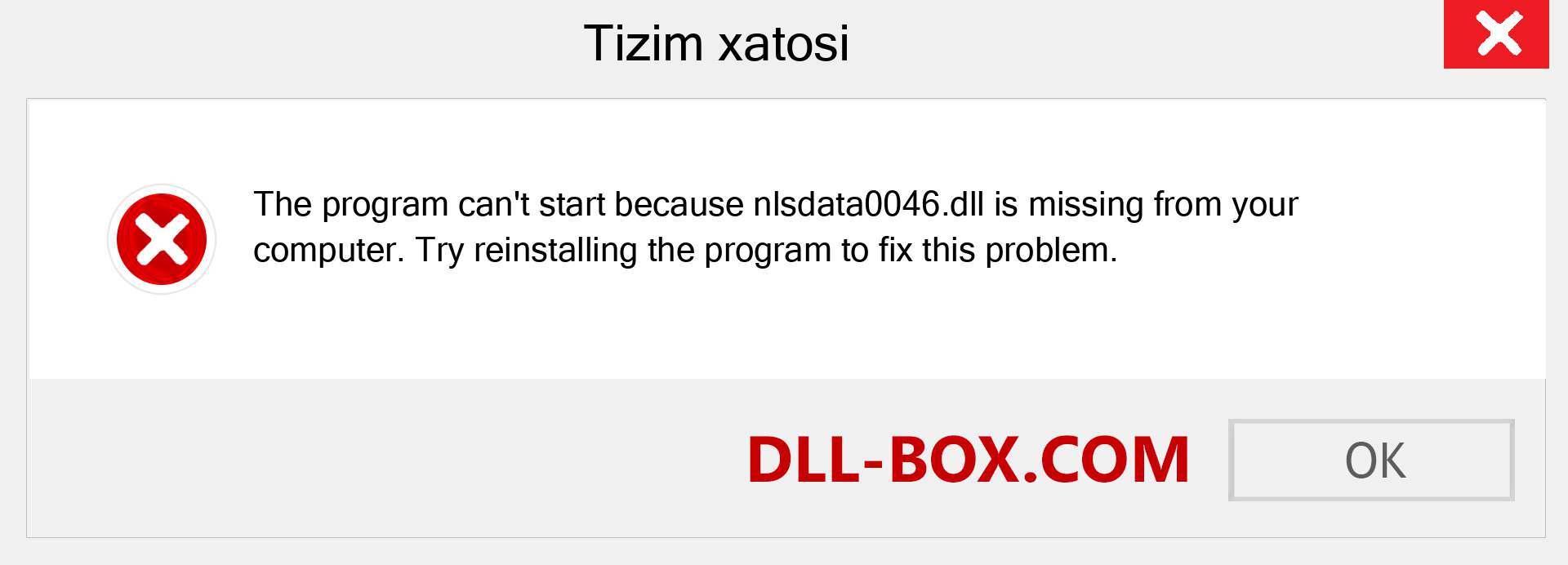 nlsdata0046.dll fayli yo'qolganmi?. Windows 7, 8, 10 uchun yuklab olish - Windowsda nlsdata0046 dll etishmayotgan xatoni tuzating, rasmlar, rasmlar